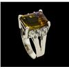 Image 4 : 5.87 ctw Ametrine and Diamond Ring - 14KT White Gold