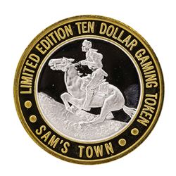 .999 Silver Sam's Town Las Vegas $10 Casino Limited Edition Gaming Token