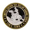 Image 1 : .999 Silver Sam's Town Las Vegas $10 Casino Limited Edition Gaming Token