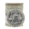 Image 2 : Roll of (20) 1961 Brilliant Uncirculated Franklin Half Dollar Coins
