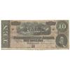 Image 1 : 1864 $10 The Confederate States of America Note T-68 CC