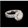 Image 1 : 14KT White Gold 2.76 ctw Diamond Ring
