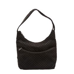 Gucci Black Felt Fabric G Logo Shoulder Bag