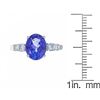 Image 4 : 2.75 ctw Tanzanite and Diamond Ring - 14KT White Gold