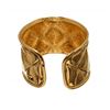 Image 2 : Chanel Metallic Gold Quilted Cuff Bracelet