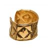 Image 3 : Chanel Metallic Gold Quilted Cuff Bracelet