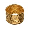Image 4 : Chanel Metallic Gold Quilted Cuff Bracelet