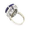 Image 3 : 8.80 ctw Sapphire And Diamond Ring - 14KT White Gold