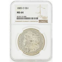 1885-O MS64 NGC Morgan Silver Dollar