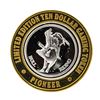 Image 1 : .999 Silver Pioneer Hotel & Gambling Hall $10 Casino Limited Edition Gaming Toke