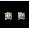 Image 1 : 14KT Yellow Gold 1.62 ctw Diamond Earrings