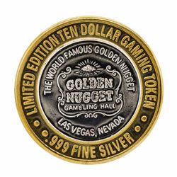 .999 Silver Golden Nugget Las Vegas $10 Casino Limited Edition Gaming Token