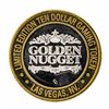 Image 2 : .999 Silver Golden Nugget Las Vegas $10 Casino Limited Edition Gaming Token