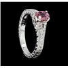 Image 5 : 0.83 ctw Ruby and Diamond Ring - Platinum