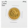 Image 1 : 1902 $5 Liberty Head Half Eagle Gold Coin