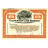 Image 1 : Galveston City Railway Co., ca.1900-1920 Specimen Stock Certificate