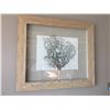 Image 2 : MAPLE FILE PEDESTAL AND FRAMED TWIG ART