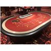 Image 2 : COMMERCIAL QUALITY 8 PLAYER BACCARAT TABLE WITH LOCKING CHIP TRAY AND DROP SAFE