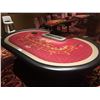 Image 2 : COMMERCIAL QUALITY 10 PLAYER EZ BACCARAT TABLE WITH LOCKING CHIP TRAY AND DROP SAFE