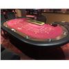 Image 2 : COMMERCIAL QUALITY 10 PLAYER  BACCARAT TABLE WITH LOCKING CHIP TRAY AND DROP SAFE