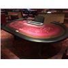 Image 2 : COMMERCIAL QUALITY 10 PLAYER  BACCARAT TABLE WITH LOCKING CHIP TRAY AND DROP SAFE