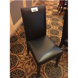 BARI DESIGNS BLACK / RED ROLLING CASINO CHAIR