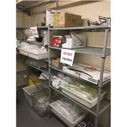 CONTENTS OF RACKS INC. MISC. CONSUMABLES (RACKS NOT INCLUDED)