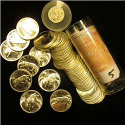 1967 Original Solid Date Brilliant Uncirculated Roll of "Bobcat" Canada Confederation Silver Quarter