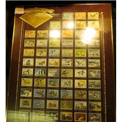 22" x 28" Glass Framed Print "Celebrating Sixty Years The Federal Duck Stamp", by Larson*Juhl"