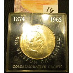 Encased 1965 Churchill Crown, Brilliant Uncirculated.