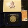 Image 1 : 1871-1971 British Columbia encased Dollar in original box of issue. Brilliant Uncirculated.