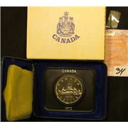 1972 Canada "Voyageur" Prooflike Dollar in original box of issue.