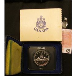 1972 Canada "Voyageur" Prooflike Dollar in original box of issue.