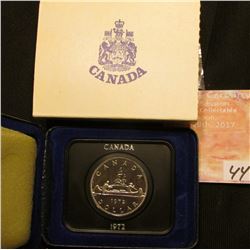 1972 Canada "Voyageur" Prooflike Dollar in original box of issue.