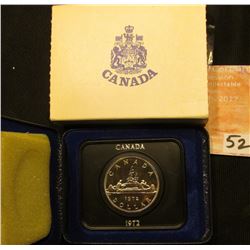 1972 Canada  Voyageur  Prooflike Dollar in original box of issue.