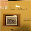 Image 2 : 2002 Maine Waterfowl Stamp $2.50, Mint Condition in plastic sleeve with literature, unsigned. Depict