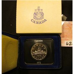 1972 Canada "Voyageur" Prooflike Dollar in original box of issue.