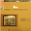 Image 2 : 2002  Indiana Waterfowl Stamp $6.75, Mint Condition in plastic sleeve with literature, unsigned. Dep