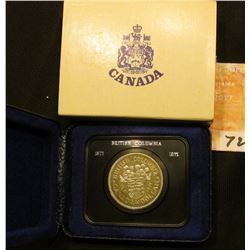 1871-1971 British Columbia encased Dollar in original box of issue. Brilliant Uncirculated.