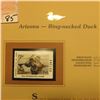 Image 2 : 2002  Arizona Waterfowl Stamp $7.50, Mint Condition in plastic sleeve with literature, unsigned. Dep
