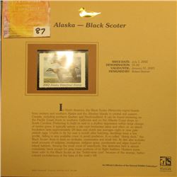 2002  Alaska Waterfowl Stamp $5.00, Mint Condition in plastic sleeve with literature, unsigned. Depi