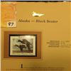 Image 2 : 2002  Alaska Waterfowl Stamp $5.00, Mint Condition in plastic sleeve with literature, unsigned. Depi