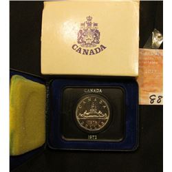 1972 Canada  Voyageur  Prooflike Dollar in original box of issue.