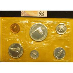 1867-1967 Canada  Confederation  Uncirculated Coin Mint Set in original cellophane and envelope as i