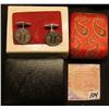Image 1 : (2) Decorative Jewelry Boxes, one with a pair of red tacks and the other "Royal Canadian Mint" with 