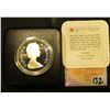 Image 2 : 1834 1984 "Toronto, Canada 150th Anniversary.500 Fine Silver Cameo Proof Silver Dollar in original b