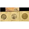 Image 1 : 1969 Cent & Two Cent from Brazil & 1984 Five Cent from the Bahamas Islands, AU-Unc.