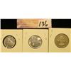 Image 2 : 1969 Cent & Two Cent from Brazil & 1984 Five Cent from the Bahamas Islands, AU-Unc.