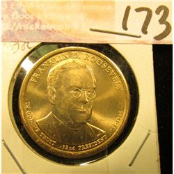 2014 D Gem Uncirculated Franklin Roosevelt Presidential Dollar