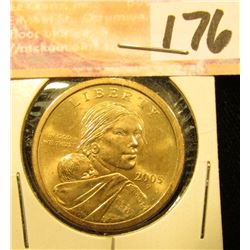 2005 P Gem Uncirculated Native American Dollar.